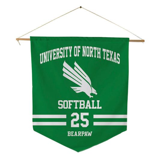 North Texas - NCAA Softball : Kailyn Bearpaw - Pennant - 18" x 21"-0