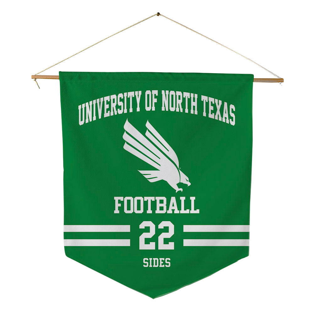 North Texas - NCAA Football : Landon Sides - Pennant - 18" x 21"-0