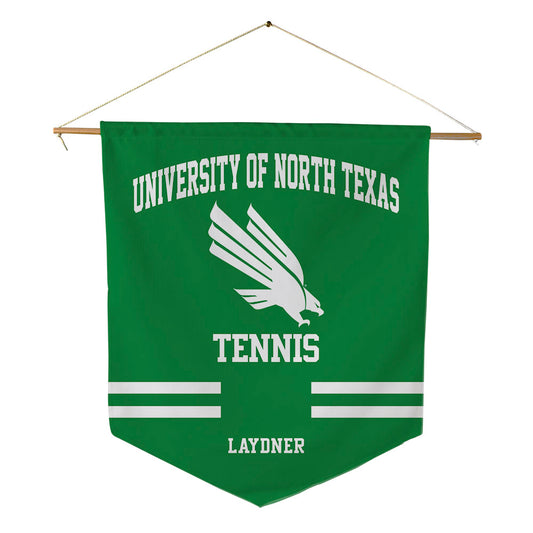 North Texas - NCAA Women's Tennis : Carolina Laydner - Pennant - 18" x 21"-0