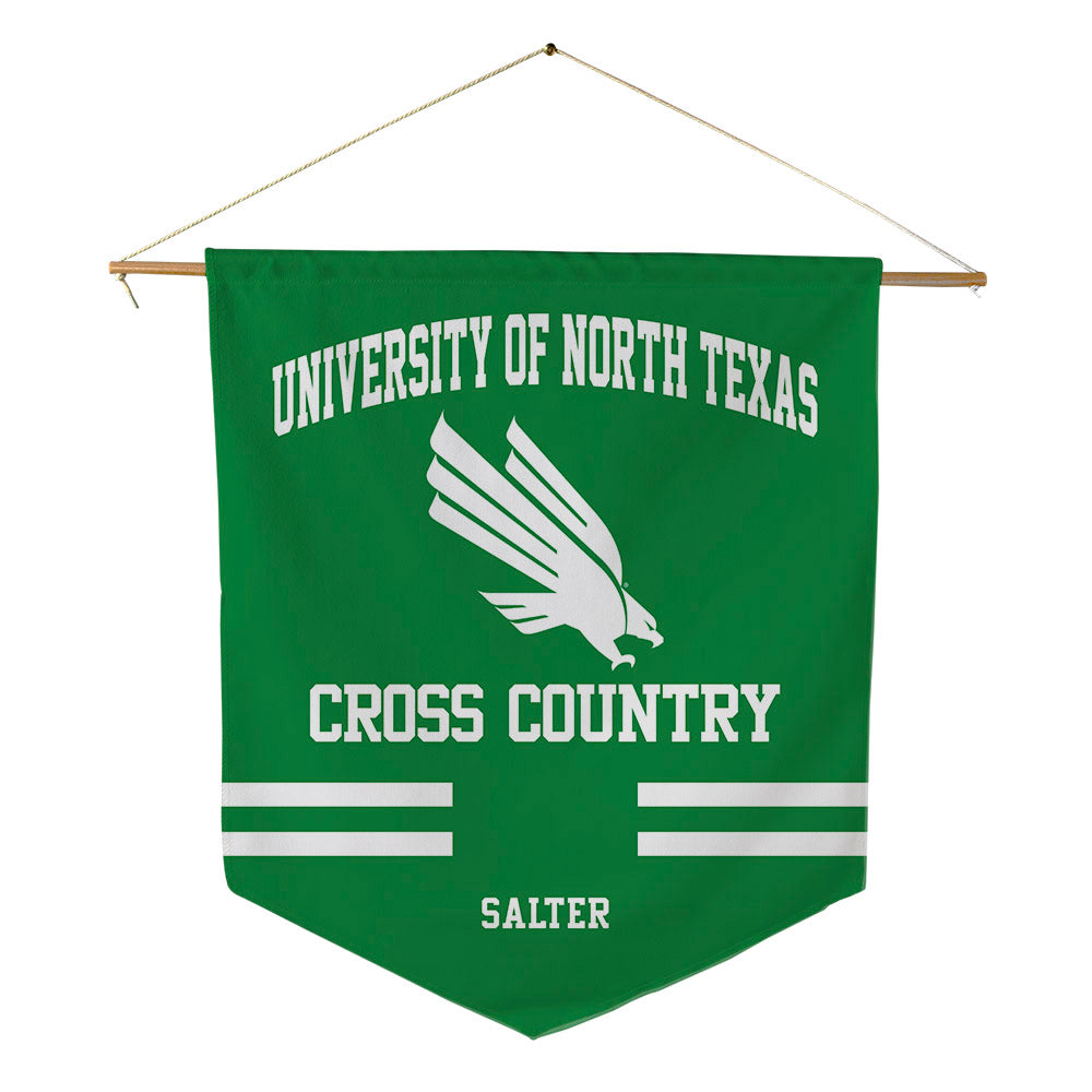 North Texas - NCAA Men's Cross Country : Iain Salter - Pennant - 18" x 21"-0