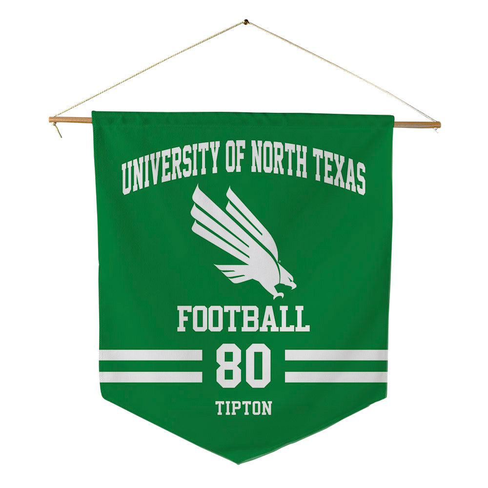 North Texas - NCAA Football : Baron Tipton - Pennant - 18" x 21"-0