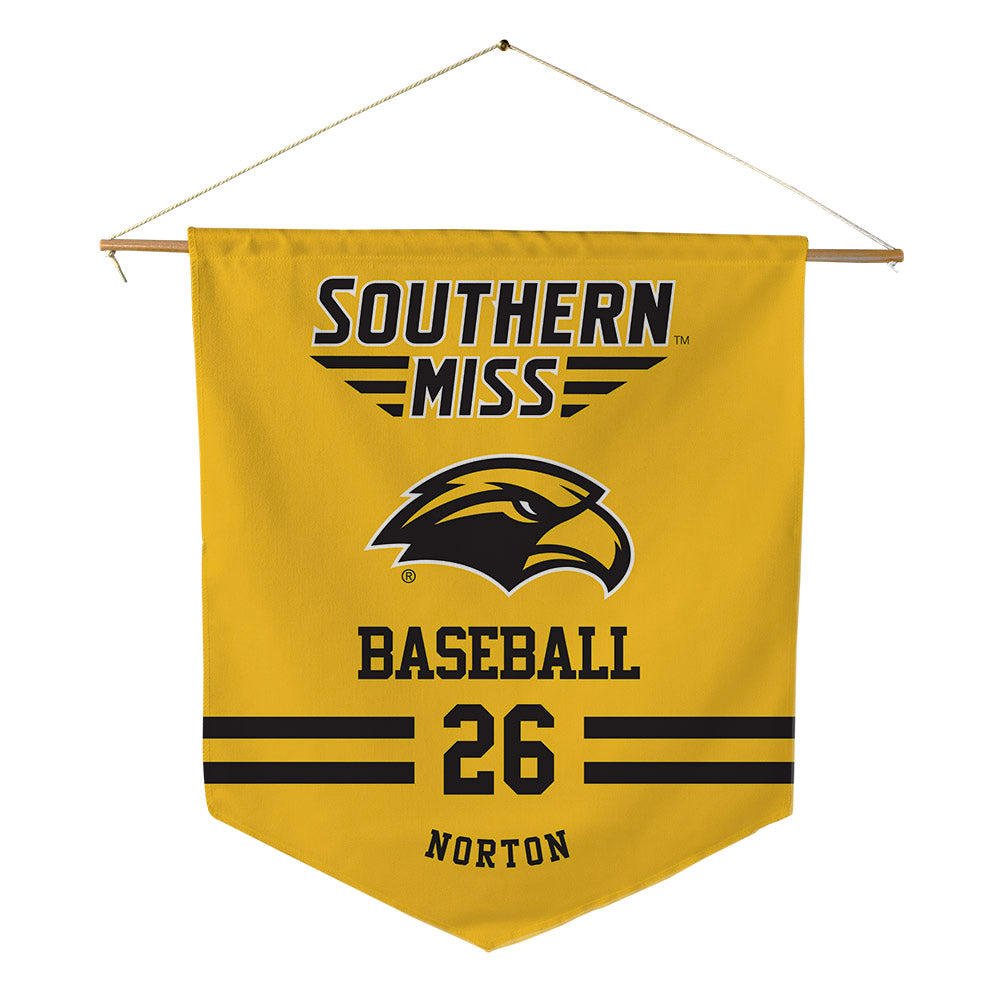 Southern Miss - NCAA Baseball : Jace Norton - Pennant - 18" x 21"-0