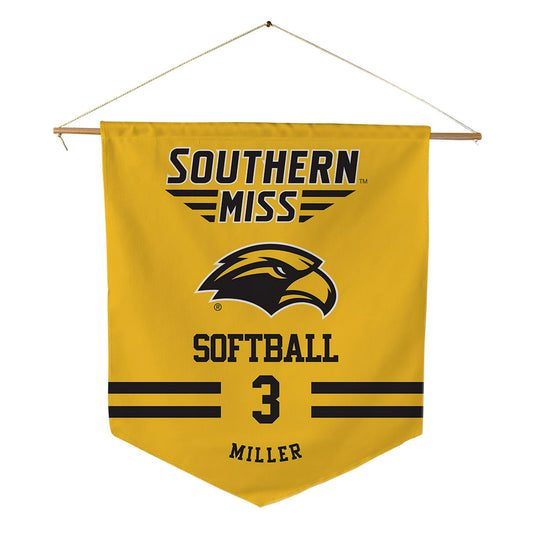 Southern Miss - NCAA Softball : Chloe Miller - Pennant - 18" x 21"-0