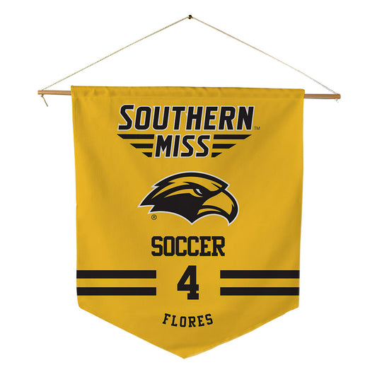 Southern Miss - NCAA Women's Soccer : Eduarda Flores - Pennant - 18" x 21"-0