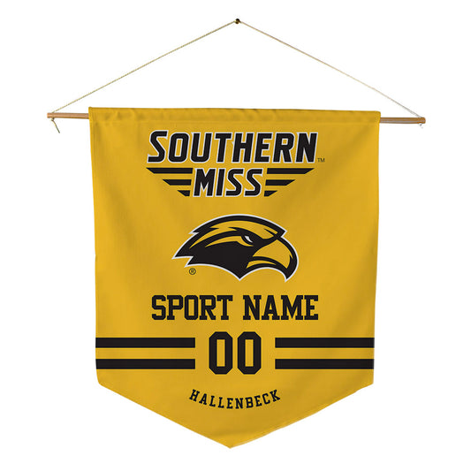Southern Miss - NCAA Football : Najae Hallenbeck - Pennant - 18" x 21"-0