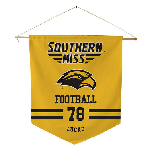Southern Miss - NCAA Football : Dontae Lucas - Pennant - 18" x 21"-0