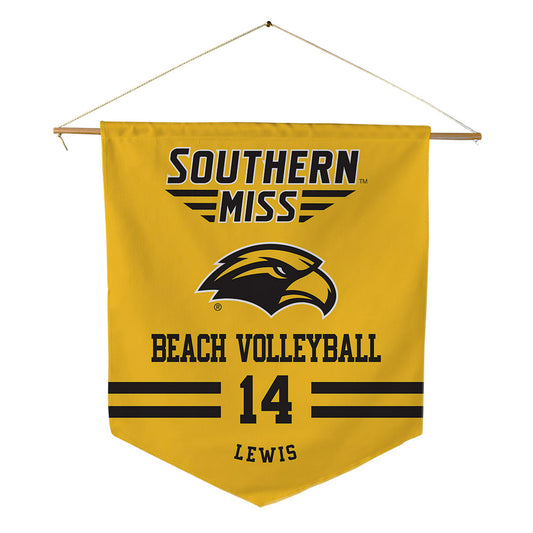 Southern Miss - NCAA Beach Volleyball : Abby Lewis - Pennant - 18" x 21"-0
