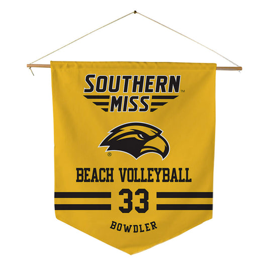 Southern Miss - NCAA Beach Volleyball : Brooklyn Bowdler - Pennant - 18" x 21"-0