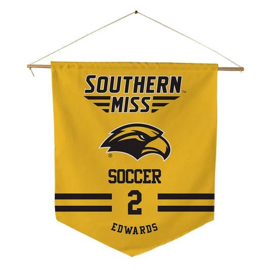 Southern Miss - NCAA Women's Soccer : Ameera Edwards - Pennant - 18" x 21"-0