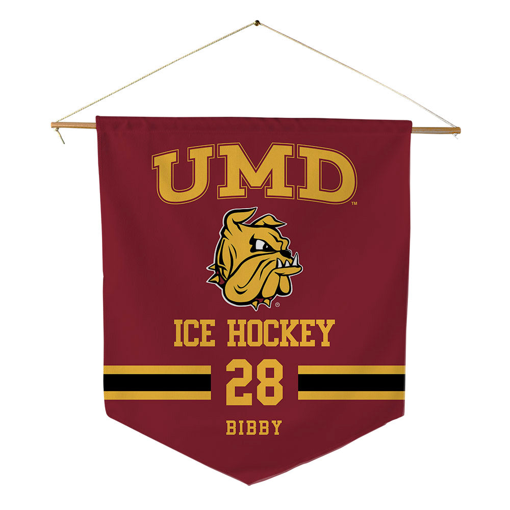 UMN Duluth - NCAA Men's Ice Hockey : Luke Bibby - Pennant - 18" x 21"-0
