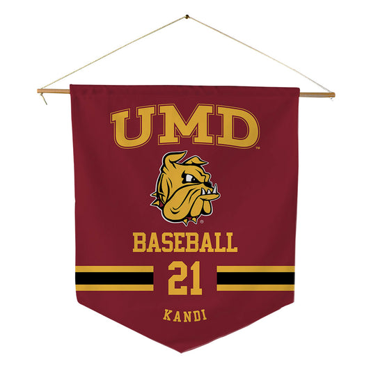 UMN Duluth - NCAA Baseball : Nikhil Kandi - Pennant - 18" x 21"-0