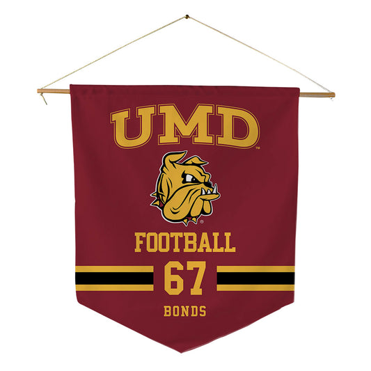 UMN Duluth - NCAA Football : Kaden Bonds - Pennant - 18" x 21"-0