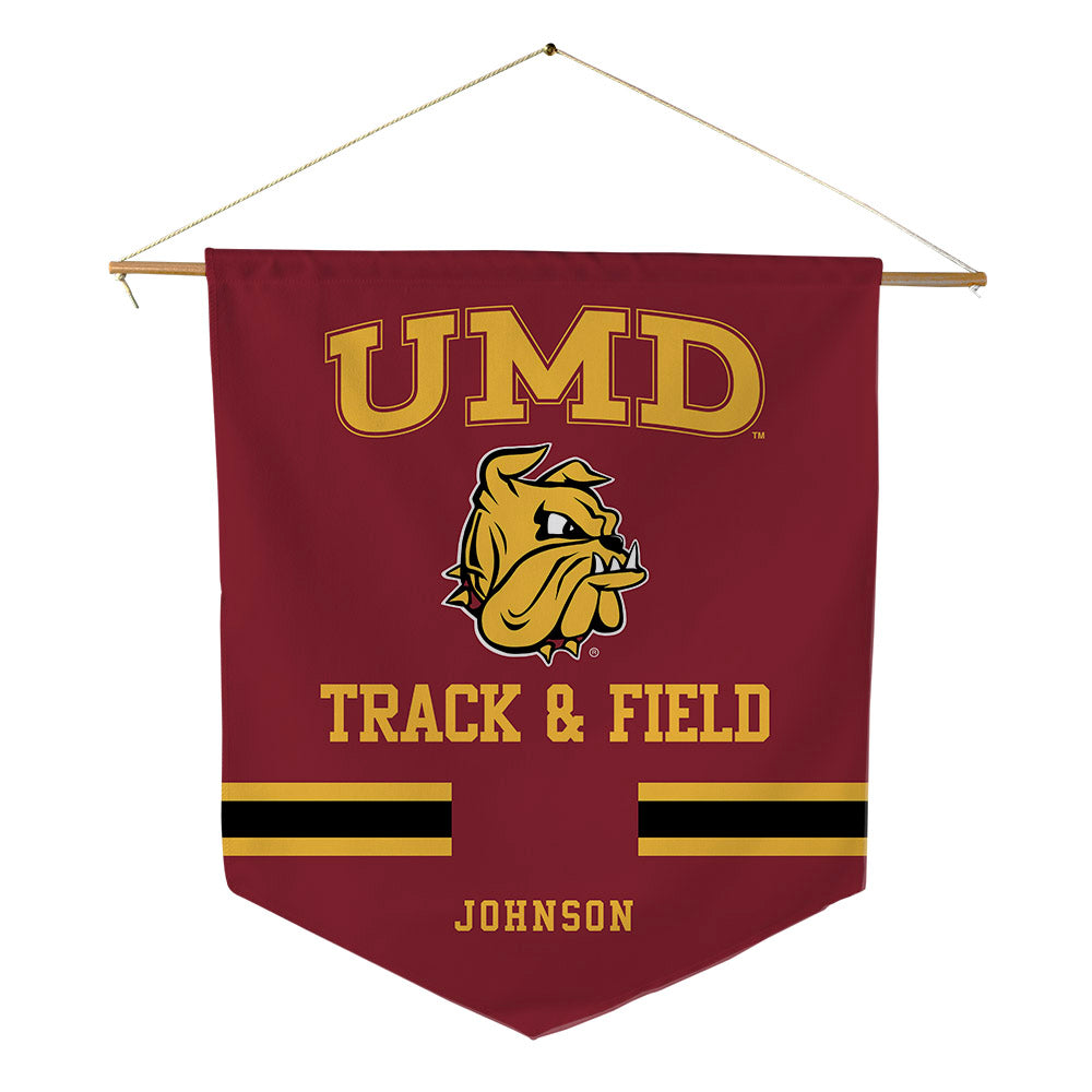 UMN Duluth - NCAA Men's Track & Field : Joshua Johnson - Pennant - 18" x 21"-0