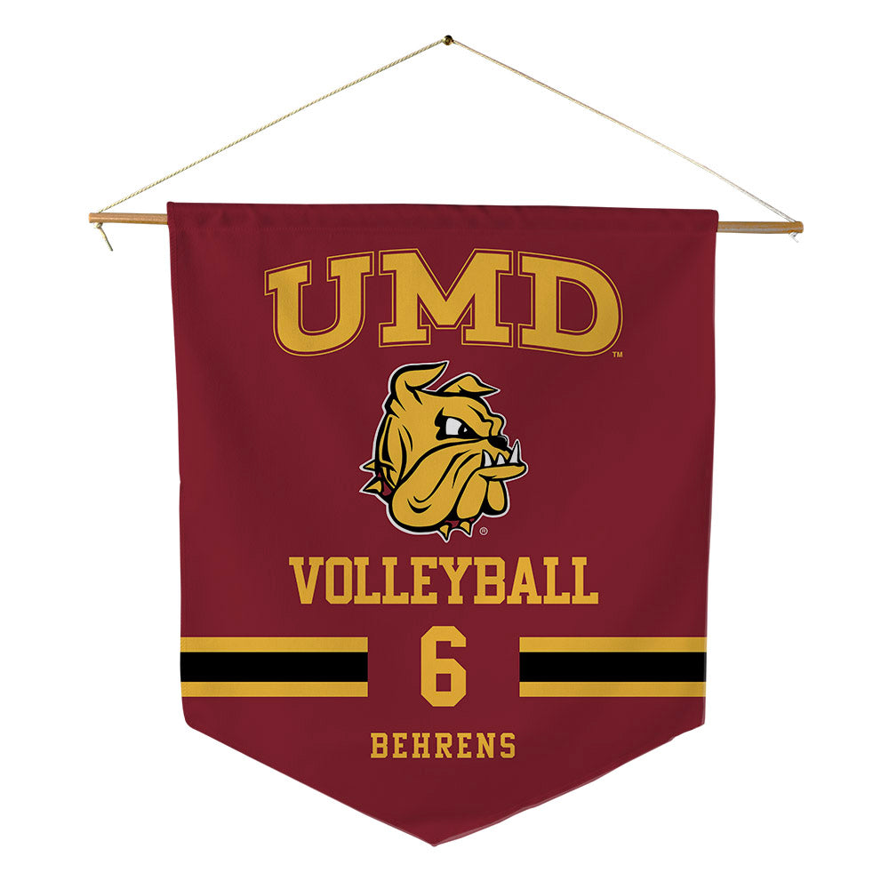 UMN Duluth - NCAA Women's Volleyball : Kendra Behrens - Pennant - 18" x 21"-0
