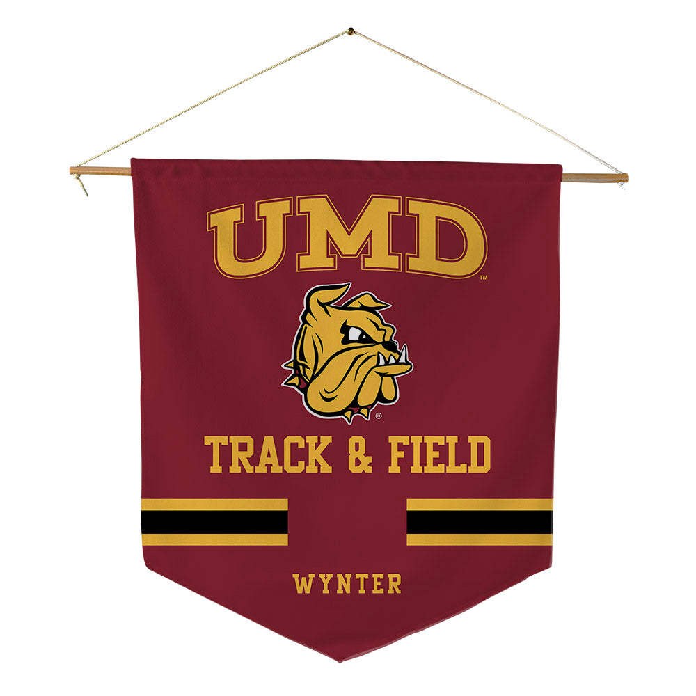 UMN Duluth - NCAA Men's Track & Field : DJ Wynter - Pennant - 18" x 21"-0