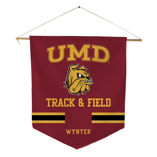 UMN Duluth - NCAA Men's Track & Field : DJ Wynter - Pennant - 18" x 21"-0