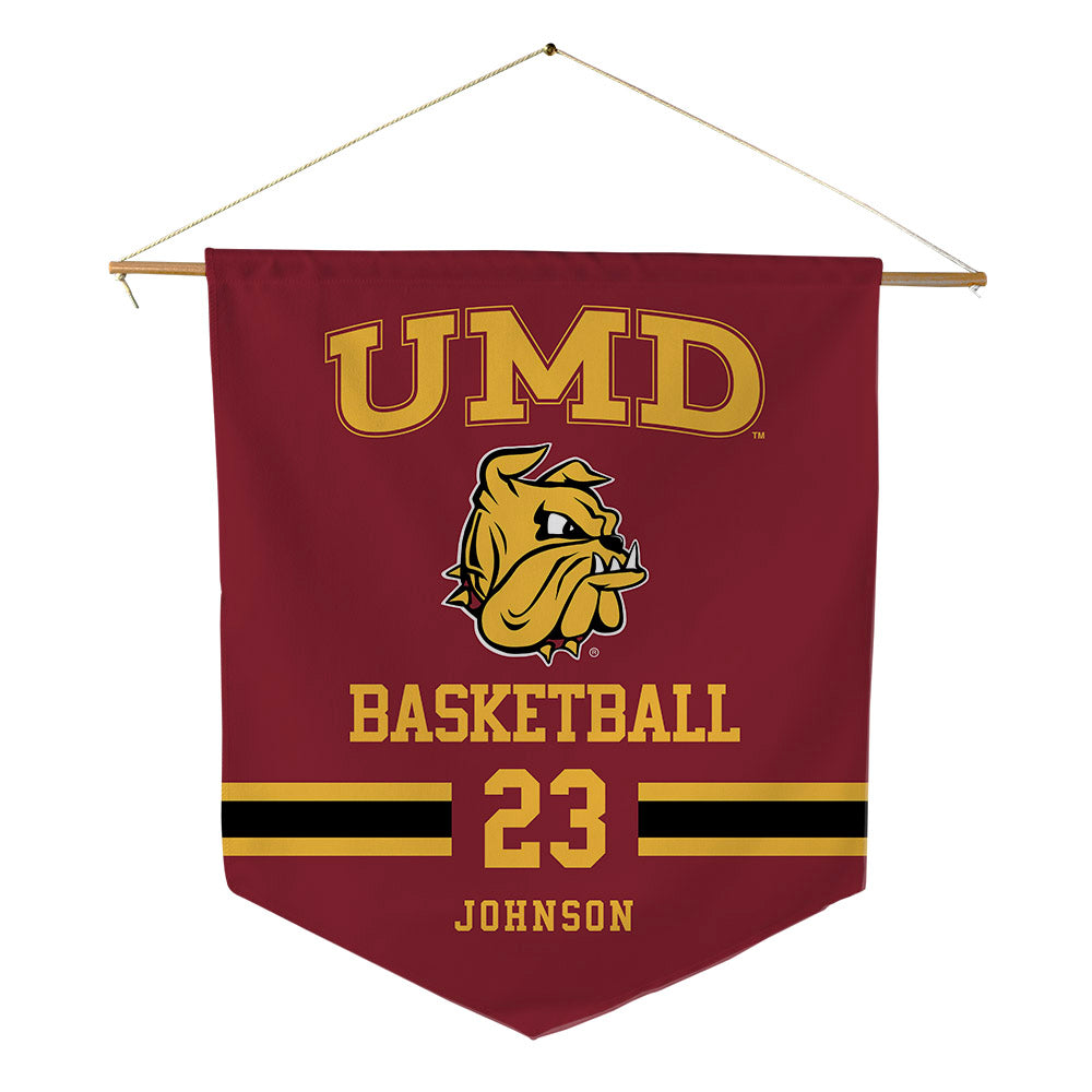 UMN Duluth - NCAA Men's Basketball : Brooks Johnson - Pennant - 18" x 21"-0