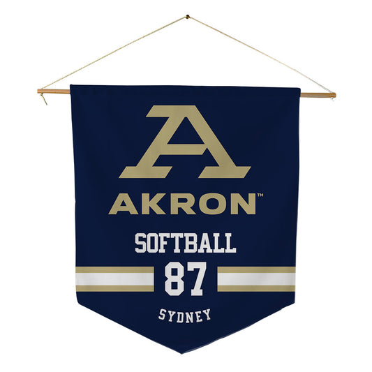 Akron - NCAA Softball : Selker Sydney - Pennant - 18" x 21"-0