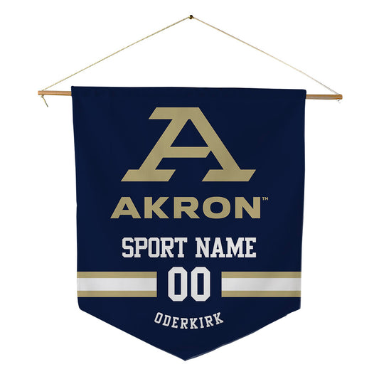 Akron - NCAA Men's Track & Field : Aiden Oderkirk - Pennant - 18" x 21"-0