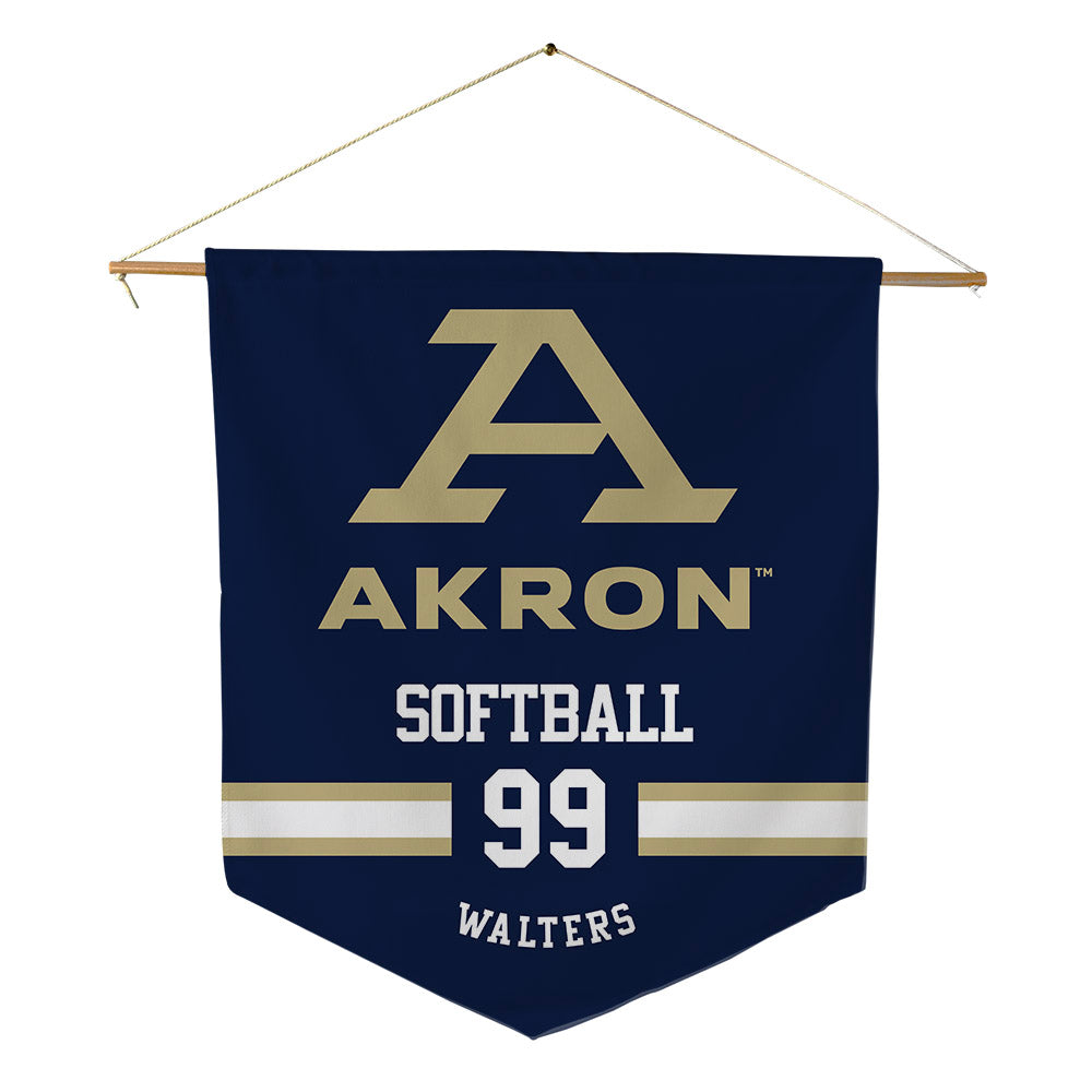 Akron - NCAA Softball : Macy Walters - Pennant - 18" x 21"-0