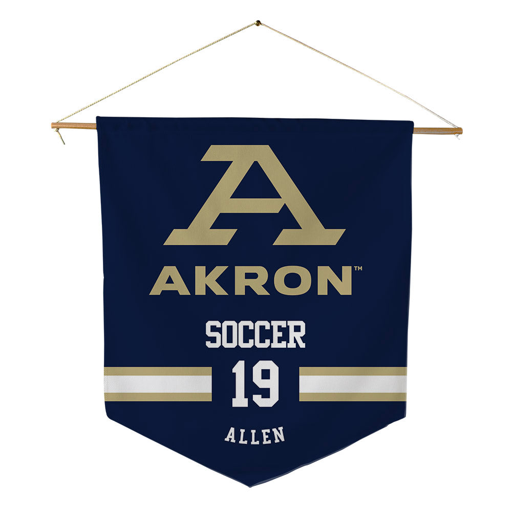 Akron - NCAA Women's Soccer : Taylor Allen - Pennant - 18" x 21"-0