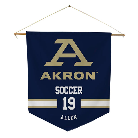 Akron - NCAA Women's Soccer : Taylor Allen - Pennant - 18" x 21"-0