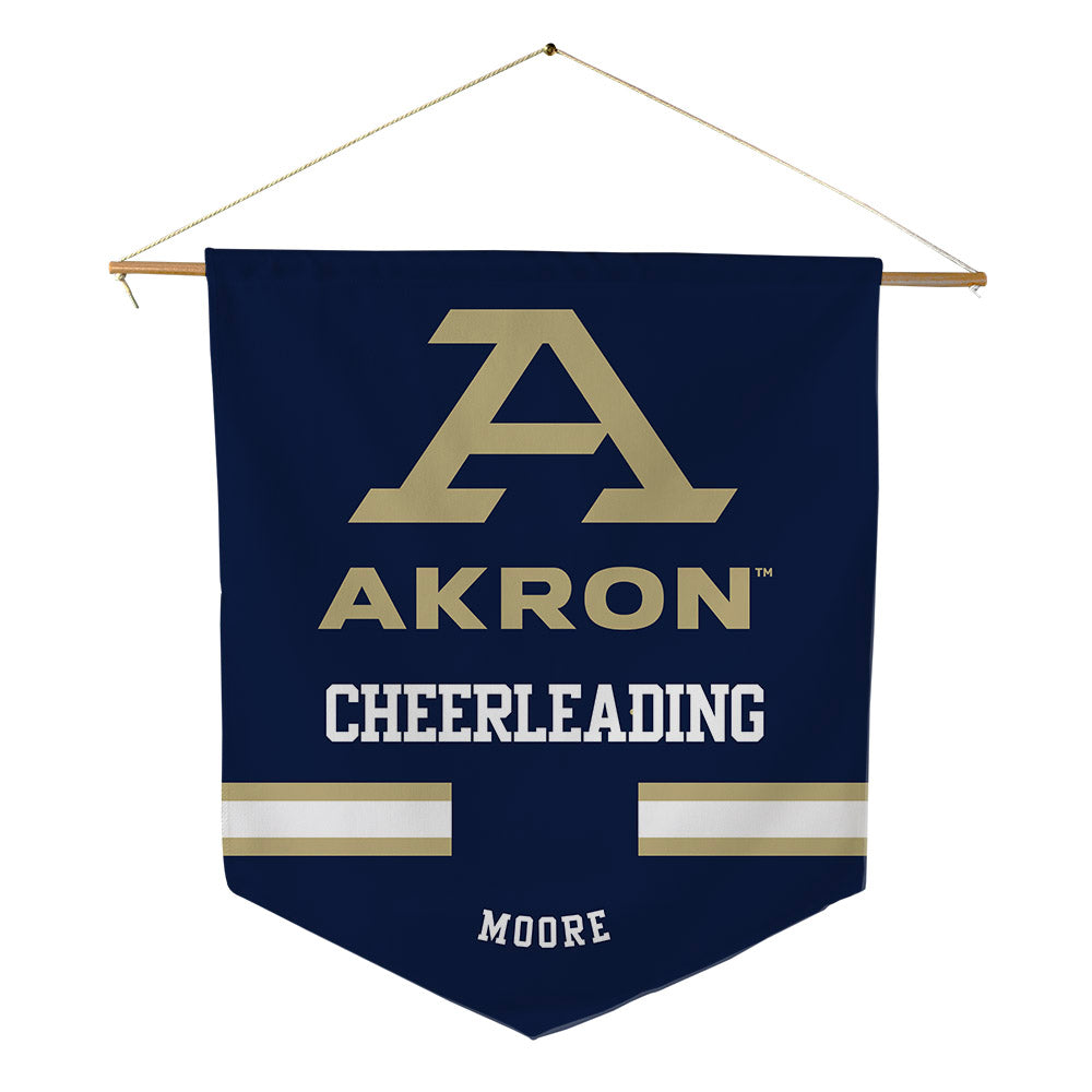 Akron - NCAA Cheerleading : Kiya Moore - Pennant - 18" x 21"-0