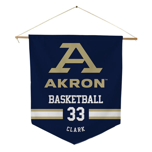 Akron - NCAA Women's Basketball : Nirah Clark - Pennant - 18" x 21"-0