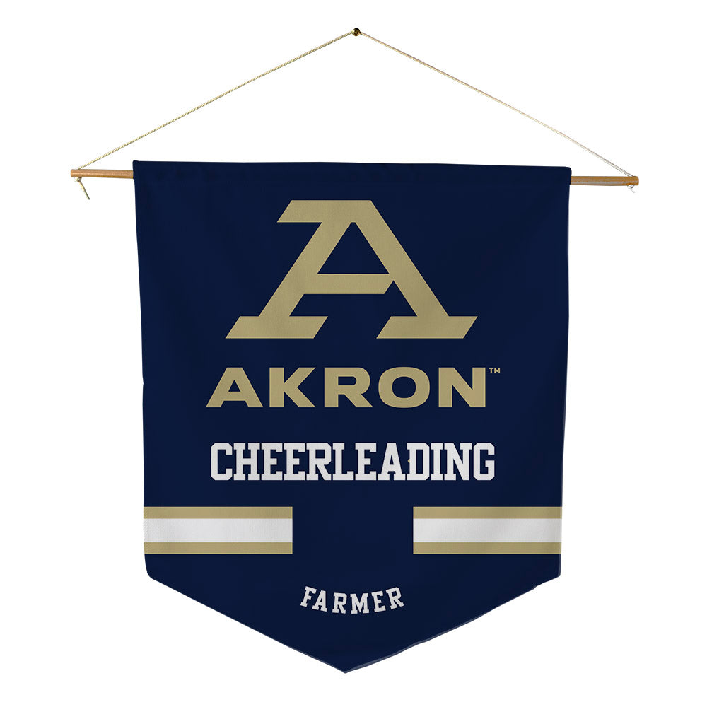 Akron - NCAA Cheerleading : Erin Farmer - Pennant - 18" x 21"-0