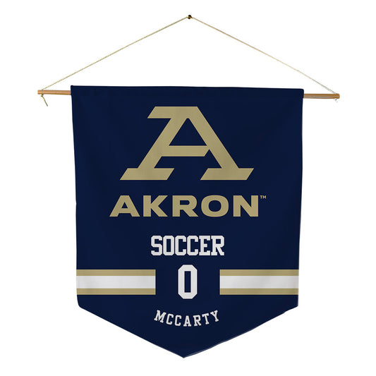 Akron - NCAA Men's Soccer : Lincoln McCarty - Pennant - 18" x 21"-0
