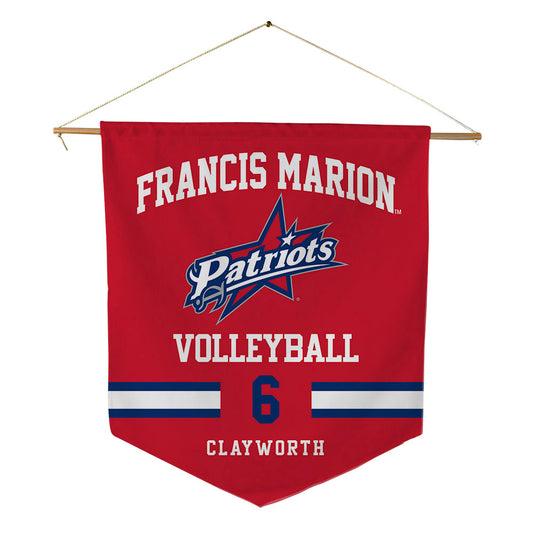 Francis Marion - NCAA Women's Volleyball : Kayla Clayworth - Pennant - 18" x 21"-0