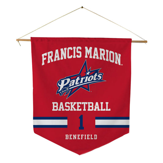 Francis Marion - NCAA Women's Basketball : Jaliyah Benefield - Pennant - 18" x 21"-0