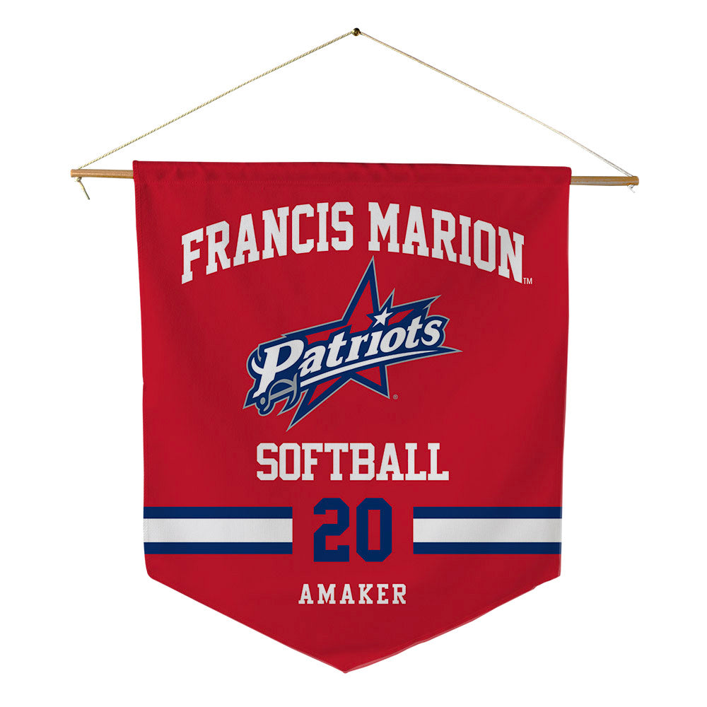 Francis Marion - NCAA Softball : Lainey Amaker - Pennant - 18" x 21"-0