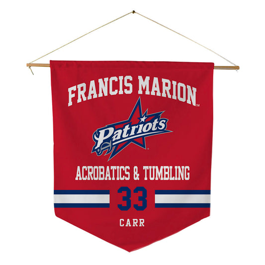 Francis Marion - NCAA Acrobatics & Tumbling : Janae Carr - Pennant - 18" x 21"-0