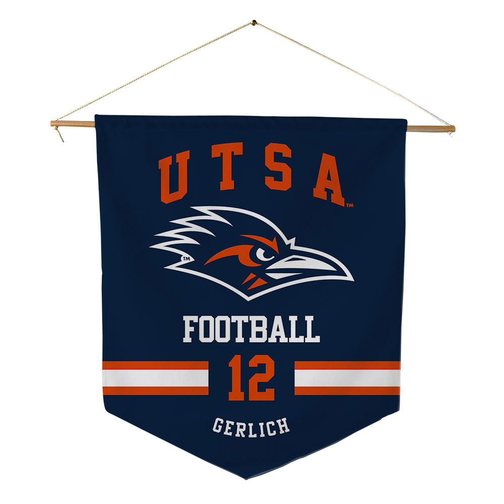 UTSA - NCAA Football : Max Gerlich - Pennant - 18" x 21"-0