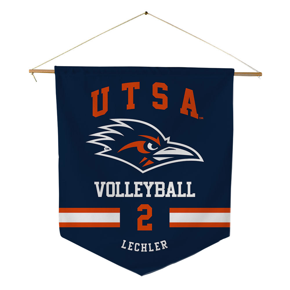 UTSA - NCAA Women's Volleyball : Bailey Lechler - Pennant - 18" x 21"-0