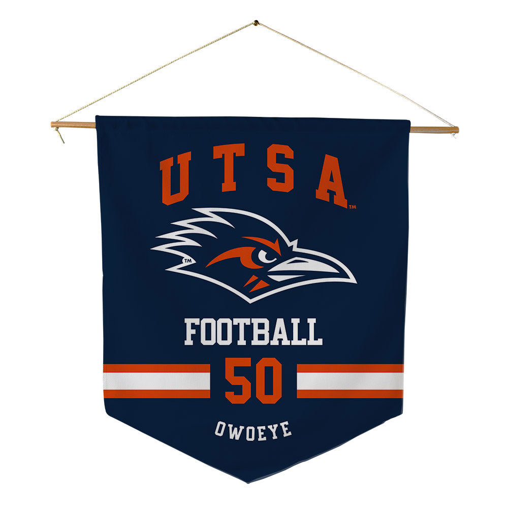 UTSA - NCAA Football : Michael Owoeye - Pennant - 18" x 21"-0