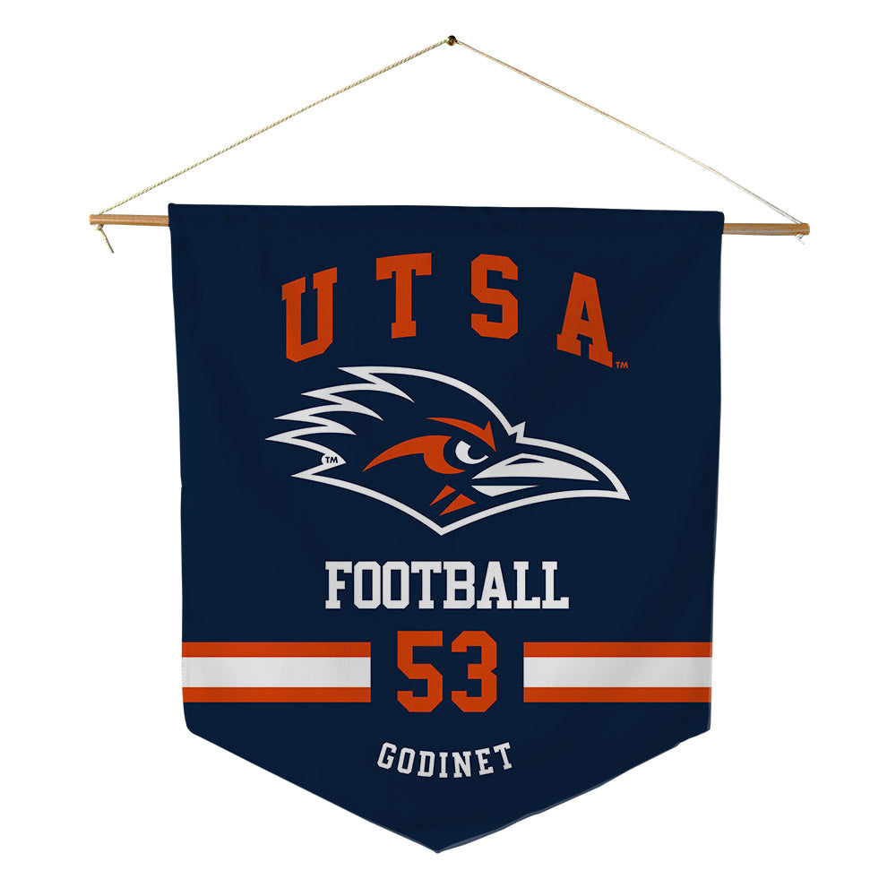 UTSA - NCAA Football : Coriantumr Godinet - Pennant - 18" x 21"-0