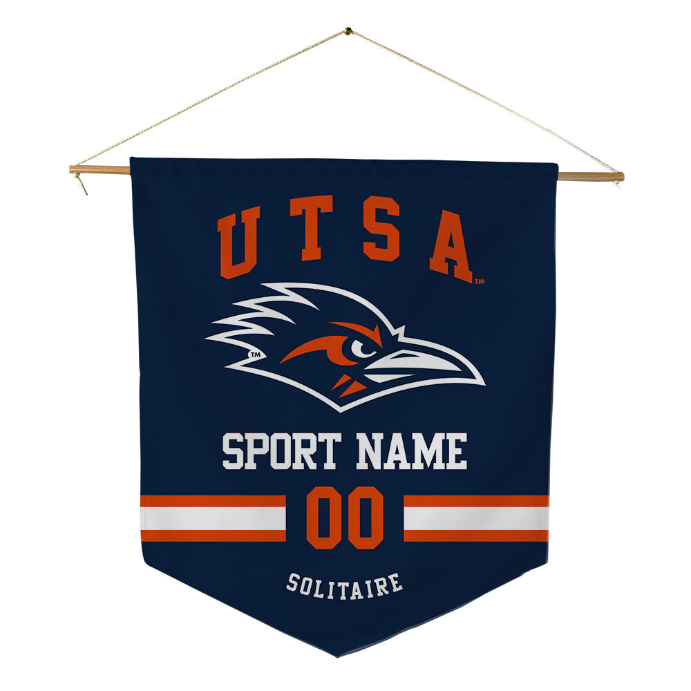 UTSA - NCAA Football : John Solitaire - Pennant - 18" x 21"-0