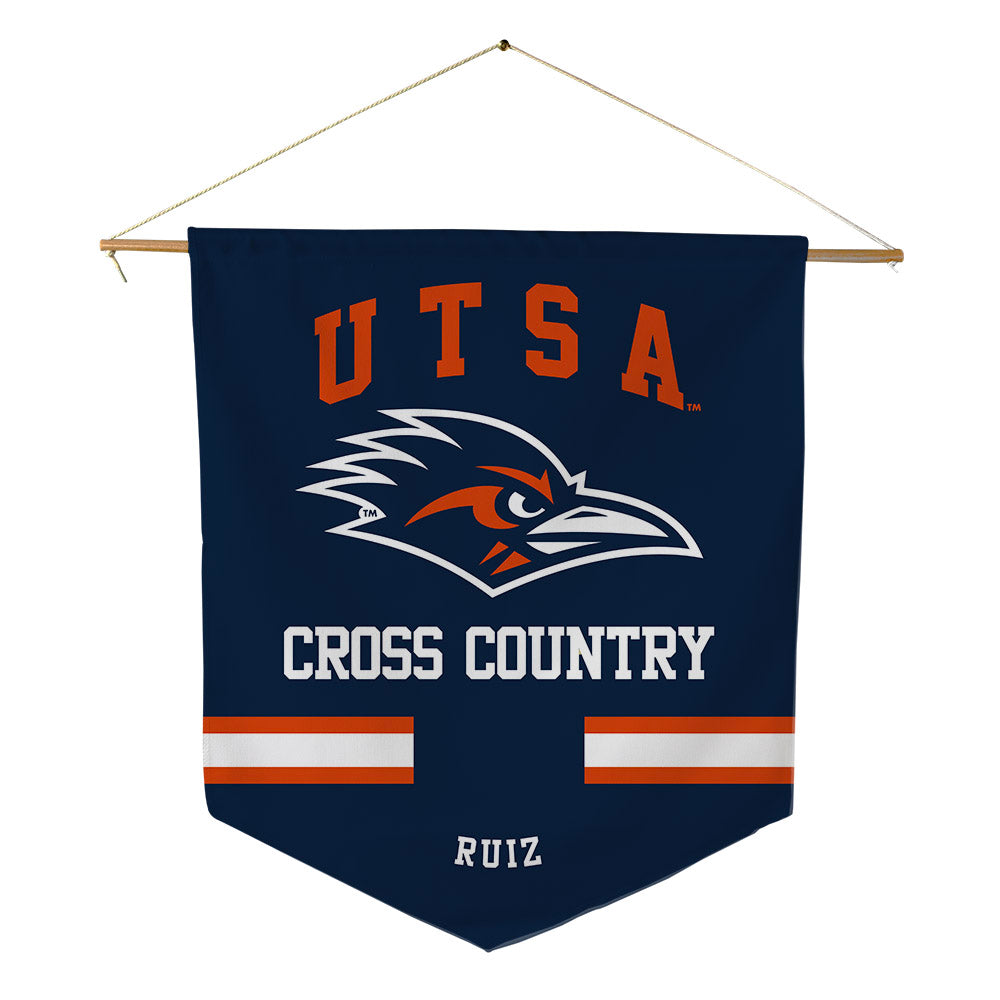 UTSA - NCAA Men's Cross Country : OJ Ruiz - Pennant - 18" x 21"-0
