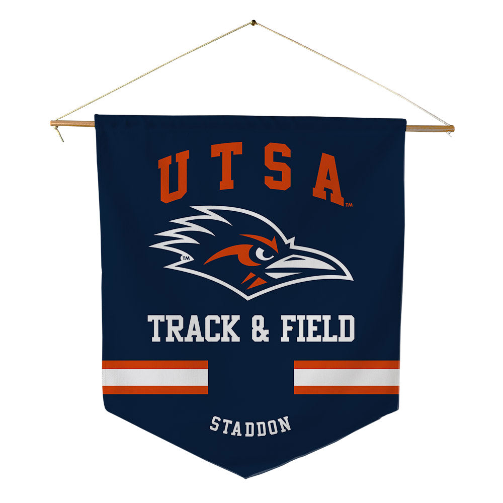 UTSA - NCAA Men's Track & Field : Charlie Staddon - Pennant - 18" x 21"-0