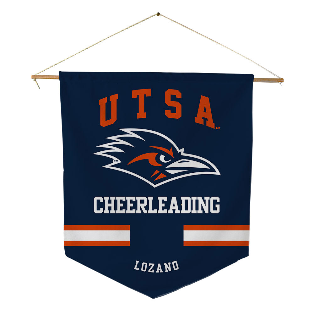 UTSA - NCAA Cheerleading : Alejandra Lozano - Pennant - 18" x 21"-0