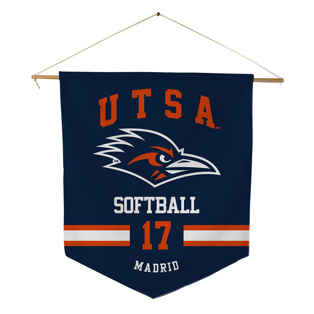 UTSA - NCAA Softball : Makayla Madrid - Pennant - 18" x 21"-0