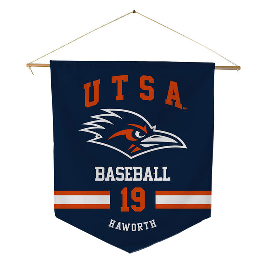 UTSA - NCAA Baseball : Lane Haworth - Pennant - 18" x 21"-0