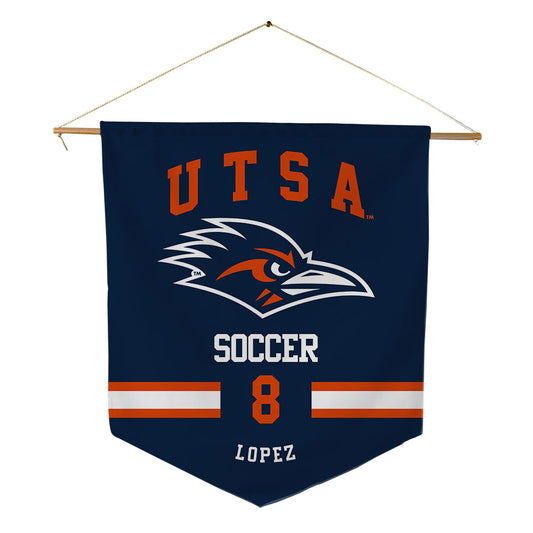 UTSA - NCAA Women's Soccer : Haley Lopez - Pennant - 18" x 21"-0