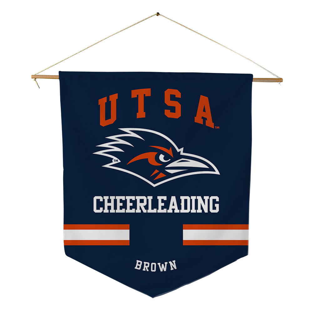 UTSA - NCAA Cheerleading : Micaela Brown - Pennant - 18" x 21"-0