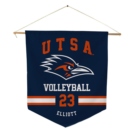 UTSA - NCAA Women's Volleyball : Brooke Elliott - Pennant - 18" x 21"-0