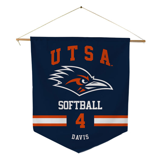 UTSA - NCAA Softball : Lindsey Davis - Pennant - 18" x 21"-0