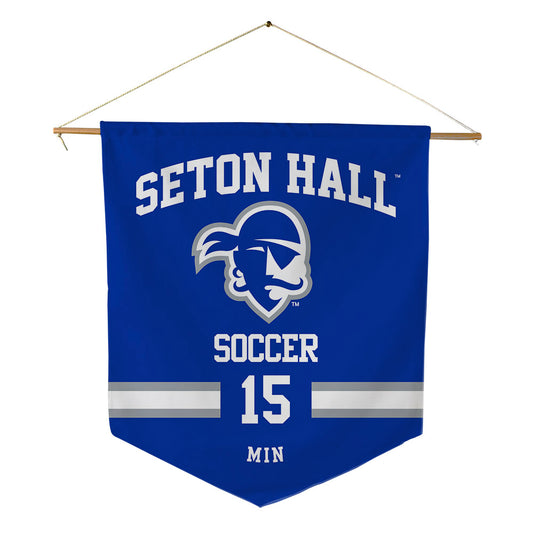 Seton Hall - NCAA Men's Soccer : Joseph Min - Pennant - 18" x 21"-0