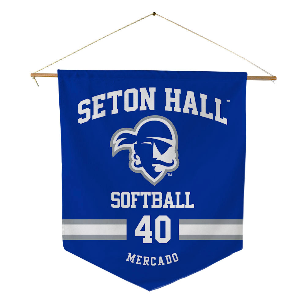 Seton Hall - NCAA Softball : Gabby Mercado - Pennant - 18" x 21"-0